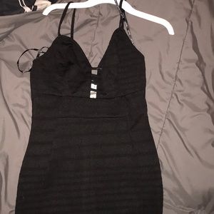Spaghetti Strap Black Dress